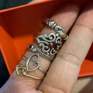 James Avery Ring Bundle sizes 9-10